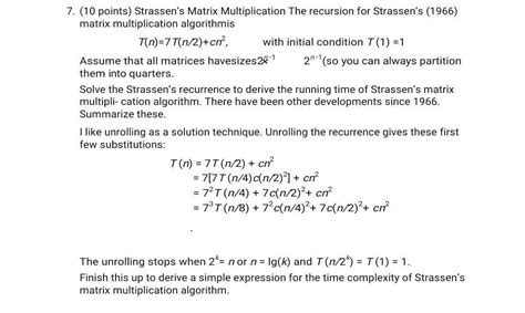 Strassen's Matrix Time Complexity 的图像结果