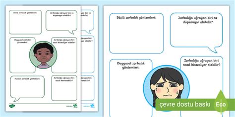 Zorbalık Çeşitleri | Yazı Etkinliği (teacher made)