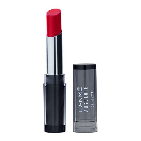 Buy Lakme Absolute 3D Lipstick, Red Carnival, 3.6 g Online at Low ...