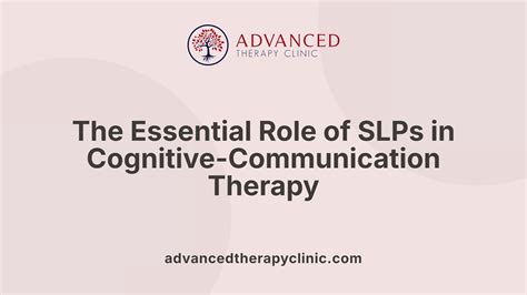 How Speech Therapy Assists with Cognitive-Communication Disorders ...