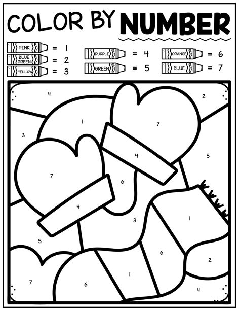 Color By Number Winter Easy at Thomas Reiser blog