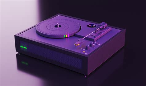 Record player product modeling :: Behance