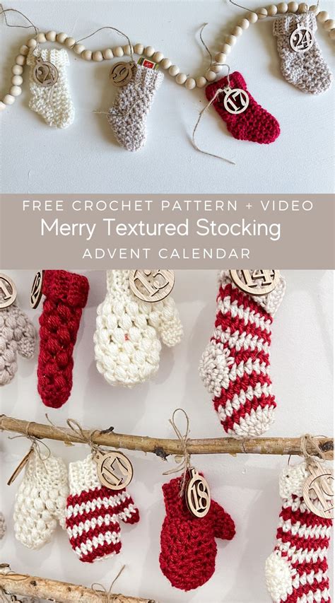 Image result for Crochet Mini Stocking Pattern
