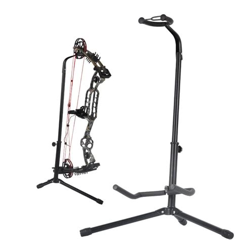 SPG Adjustable Foldable Bow Stand | Alloy EVA Tripod Holder Black ...