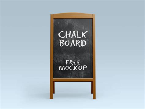 A-Stand Chalkboard Mockup Set | Free PSD Templates
