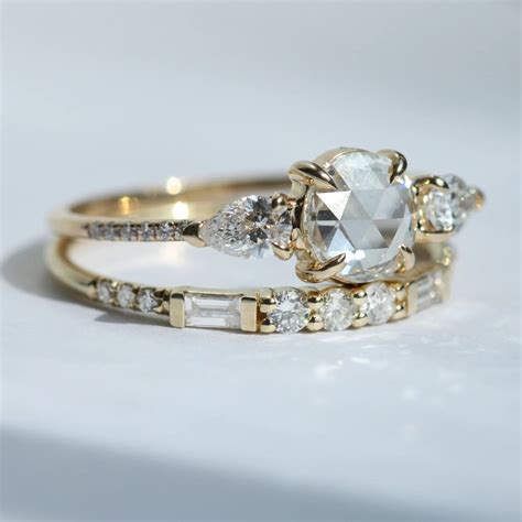 Gold Dainty Engagement Ring