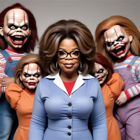 Oprah Winfrey as Chucky with Dead Bodies | Stable Diffusion Online
