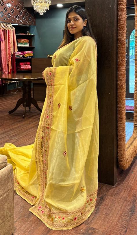 TISSUE ORGANZA SAREE 10072560 – Ashima Fashion Store