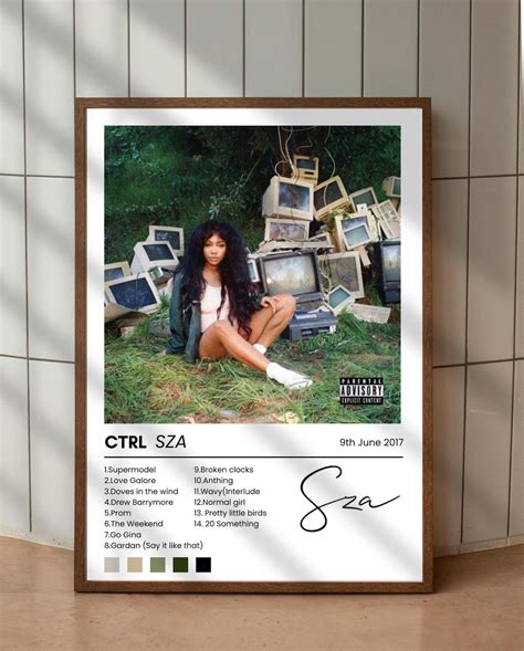 SZA / CTRL Album Cover Poster, Wall Art Print, SZA Poster Gift - Etsy