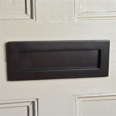 Letterplate - Front door letter plate - Black letter box