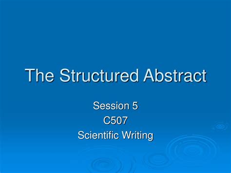 Image result for Structured Abstract Example