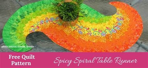 Image result for Spiral Table Runner Pattern Free