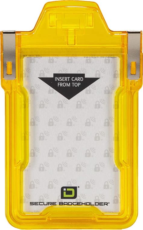 Buy Identity Stronghold - Secure RFID Badge Holder for 1 Card - Heavy ...