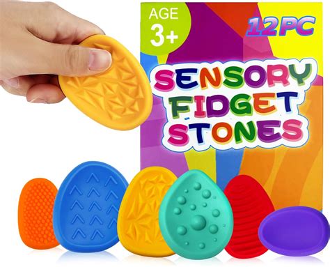 Amazon.com: Sensory Fidget Toys for Kids Adults 12 PC Silicone Worry ...