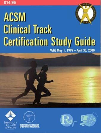 Buy Study Guide (ACSM Clinical Track Certification) Book Online at Low ...