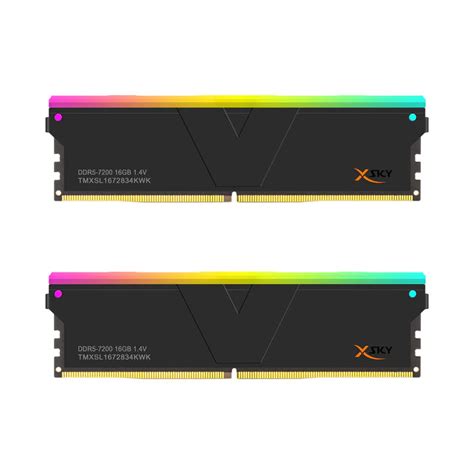 Buy V-COLOR Manta XSky RGB 32GB ( 16GB x 2 ) 7200MHz DDR5 RAM ( Black ...