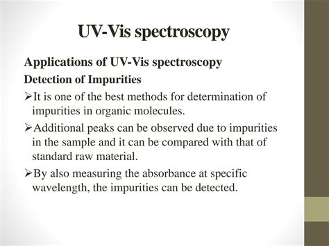 Image result for UV-Vis Spectroscopy Applications