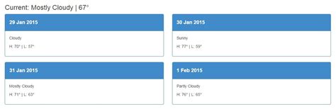Weather API in Angular 的图像结果
