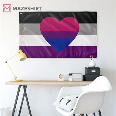 Asexual Biromantic Pride Month LGBT Wall Flag - Fashions Fade, Style Is Eternal