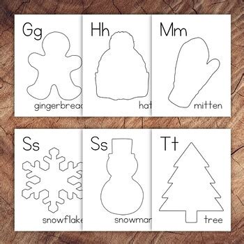 Winter Art Templates, Preschool and Toddler Coloring by Little Spark ...