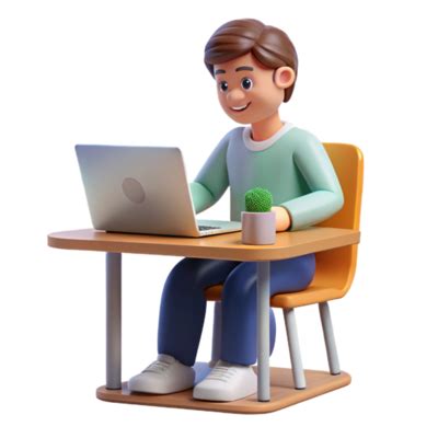 Image result for Computer Student PNG
