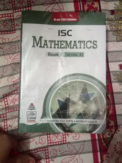 ISC Mathematics Textbook for Class 11, (AS PER 2025-26 Syllabus), by O ...