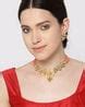 Buy Gold-Toned & Red FashionJewellerySets for Women by Priyaasi Online ...
