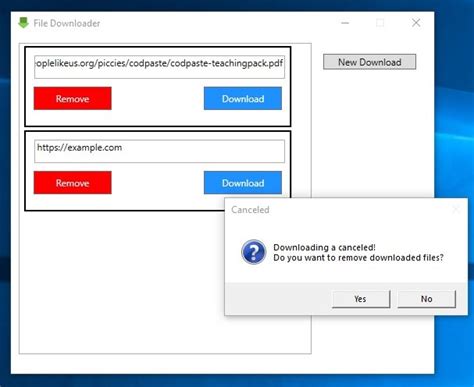 File Downloader Tutorial 的图像结果