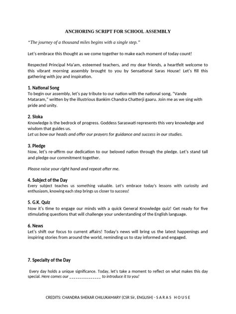 Image result for Anchoring Script for Cooking