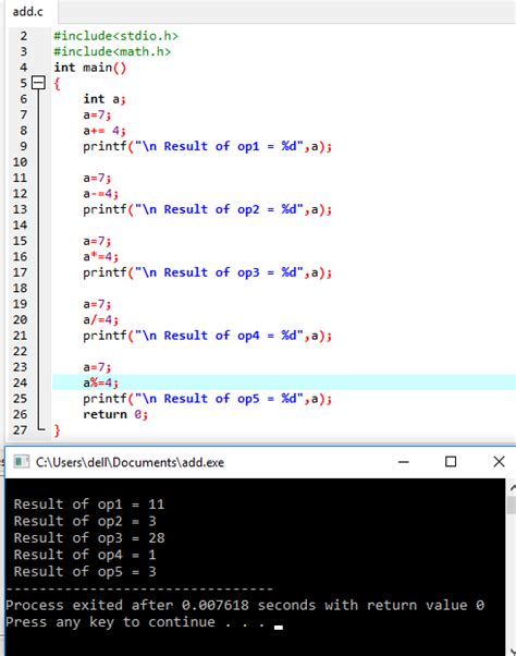 C Programming : Operators and Expressions introduction, examples and ...