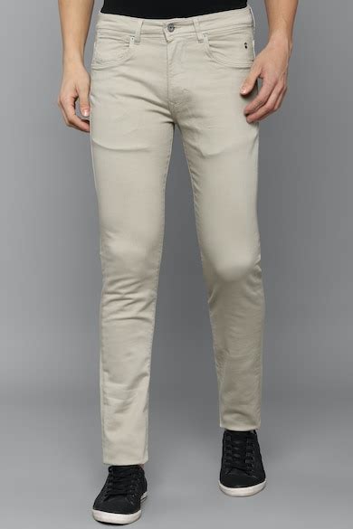 Buy Men Beige Dark Super Slim Fit Jeans Online - 750697 | Louis Philippe