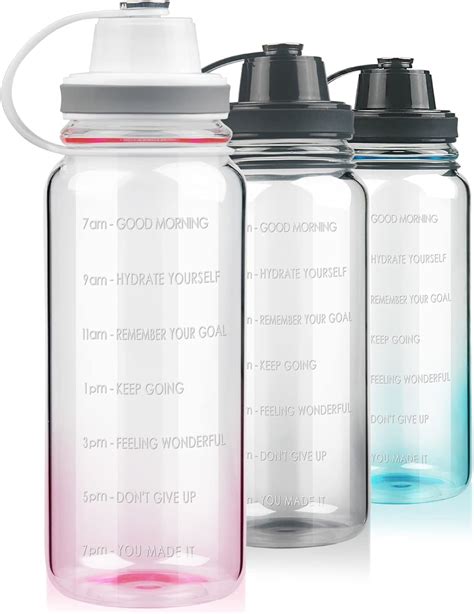 Ferexer Motivational Reusable Glass Water Bottle - 1.5L India | Ubuy