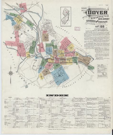 Sanborn Fire Insurance Map from Dover, Morris County, New Jersey ...