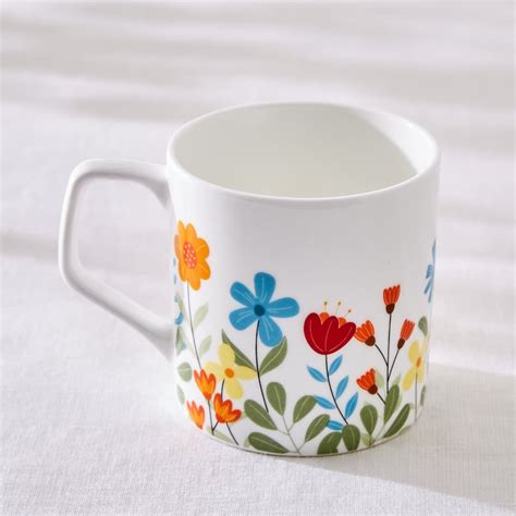 Buy Corsica Barrett Bone China Floral Print Mug - 230ml from Corsica by ...