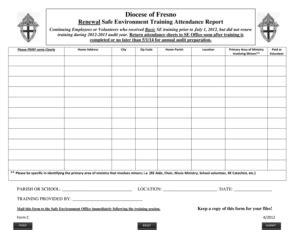 18 Printable Attendance Chart Forms and Templates - Fillable Samples in ...