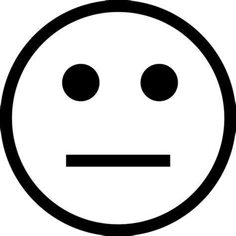 See related image detail. Emoticon With Straight Mouth Line Vector SVG Icon - SVG Repo