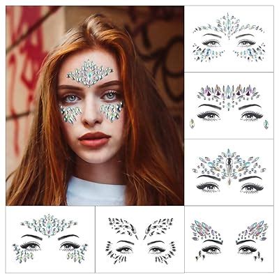Buy Face Gems Glitter, DIOZO Face Jewels Rhinestones, Mermaid Crystal ...