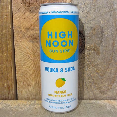 High Noon Vodka and Soda Mango (Single Can) 355ml - Oak and Barrel