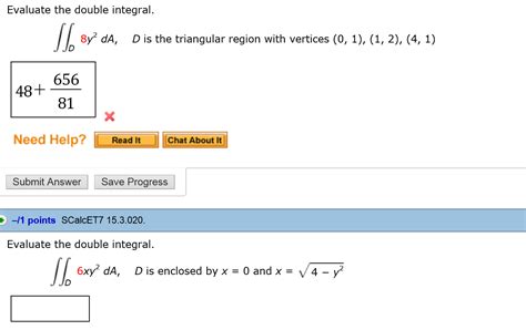 Image result for Double Integral Over Triangular Region