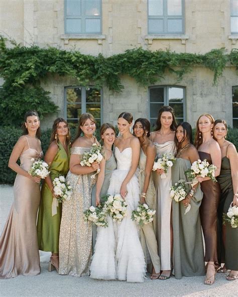 Pin by Kalia Henry on wedding | Bridesmaid colors, Mixed bridesmaid dresses, Wedding bridesmaid ...