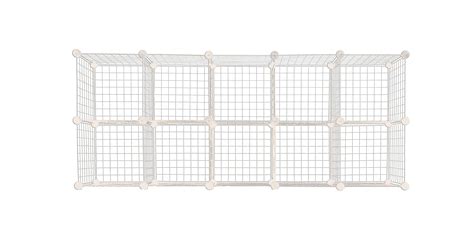 Reynish 10 Cube Self Assembling Metal Wire Cube Storage Organizer ...