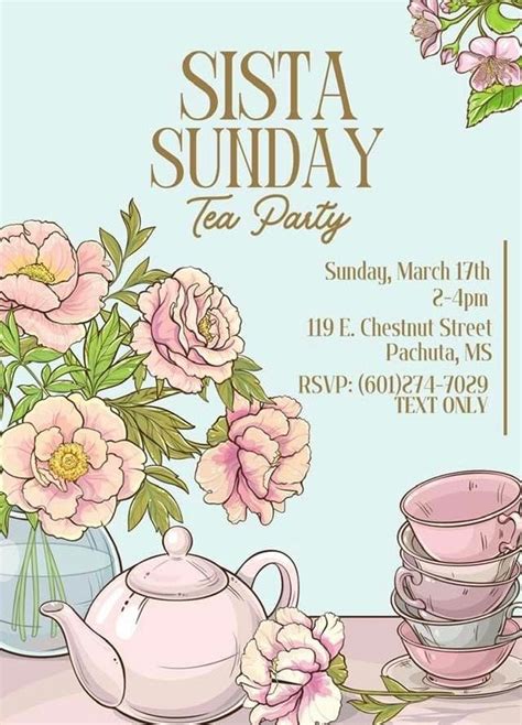 Sista Sunday Tea Party, 119 E Chestnut St, Pachuta, MS, 17 March 2024 ...