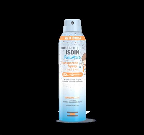 Isdin Sun Pediatrics Transparent sprej za tijelo Wet Skin SPF50 - pharmacy