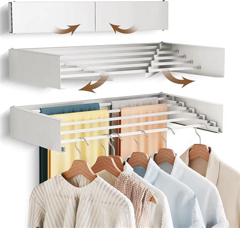 Drying Rack Clothing,Clothes Drying Rack Wall Mounted,Collapsible ...