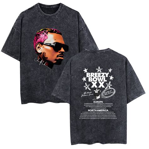 JKCIYHNEEOHP Chris Brown Breezy Bowl Tour 2025 t-shirt Chris Brown ...
