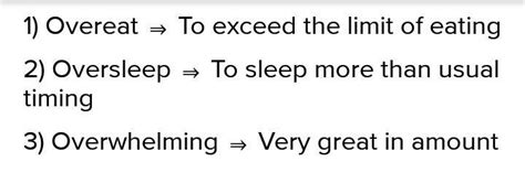 The word overtake is formed by joining over and take find three other ...