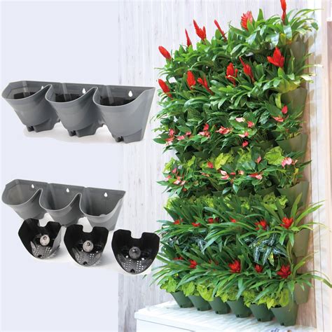 Worth Self Watering Vertical Wall Planter Flowerpot,Hanging Plant Pots ...