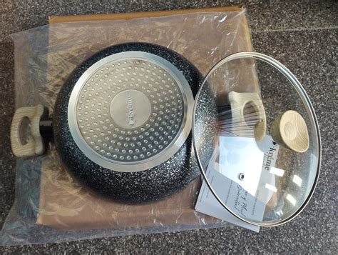 Buy Kreme Venetia Premium Series Non-stick Kadai/Kadhai With Lid ...