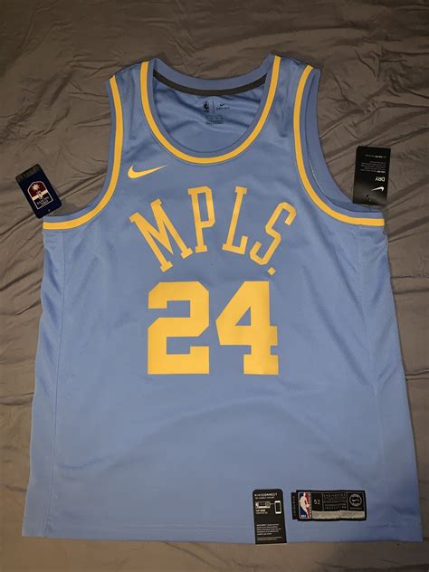 Kobe Bryant MPLS Los Angeles lakers Mamba Nike Swingman Jersey XL 52 ...