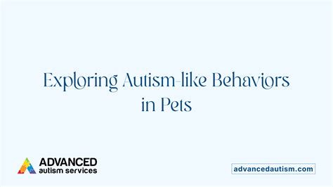 Can Animals Have Autism? | Advanced Autism Services